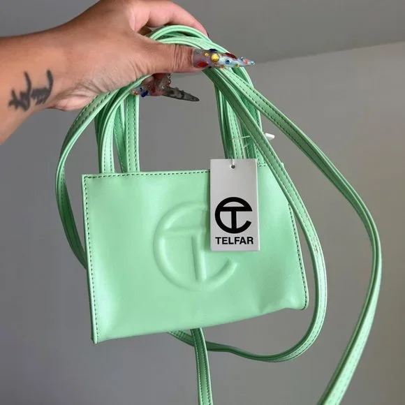Telfar | Bags | Telfar Small Shopping Bag Double Mint | Poshmark